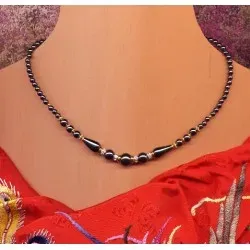 Collier Escapade Hématite doré
